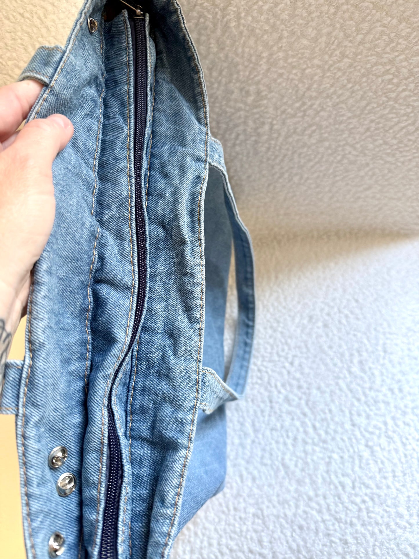 BLUE Tote 48 || Up-Cycled Artisan Patched Denim Tote Bag No. 2