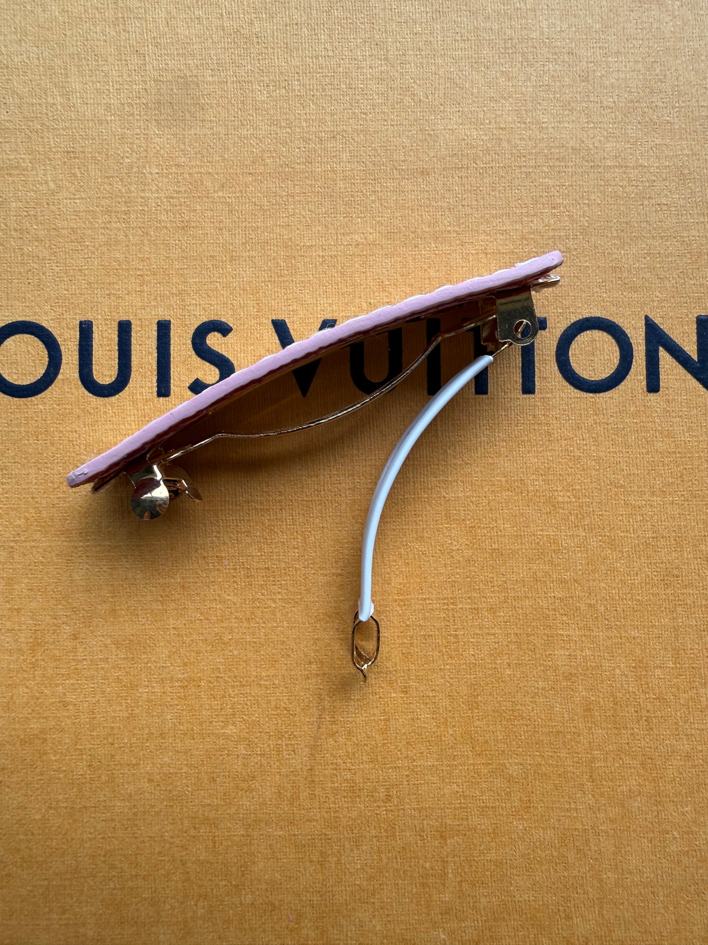 GORGEOUS Small White Multicolore Barrette