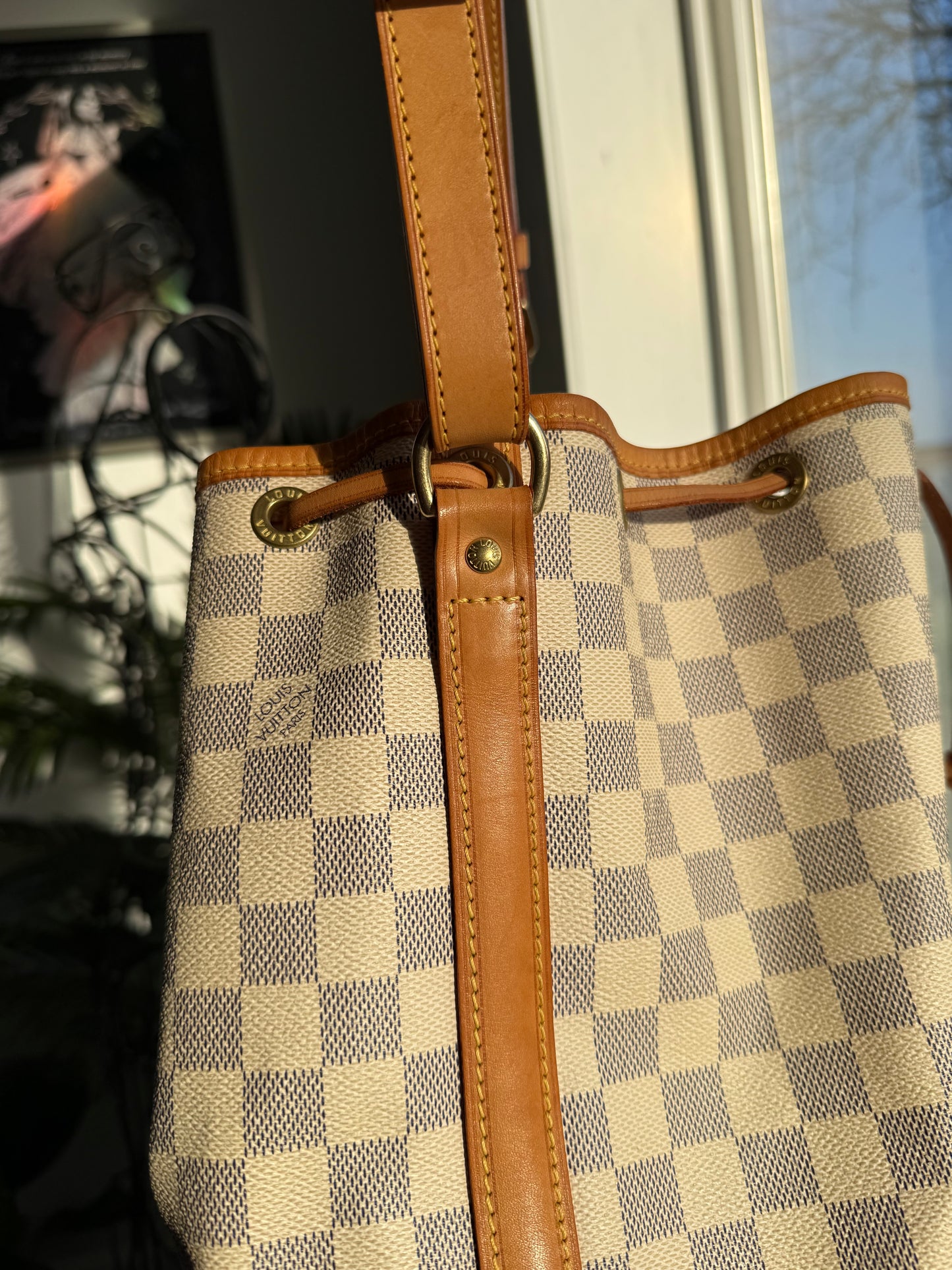 Preloved Authentic LV Noe GM in Damier Azur
