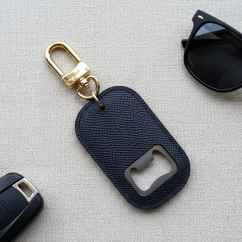 The AUGUST Bottle Opener || Handmade Upcycled Luxury Gift Keychain
