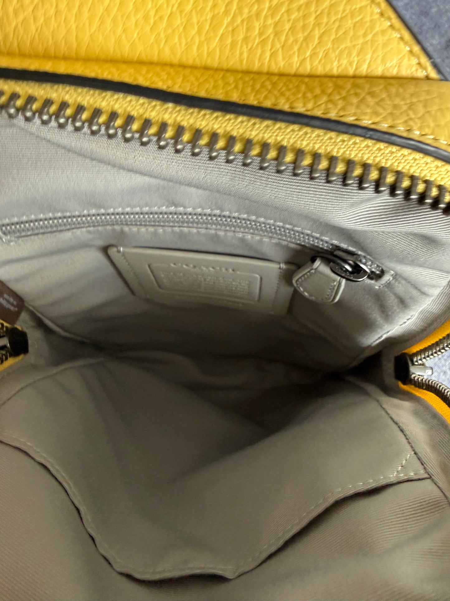 Preloved Reimagined Yellow Coach Sling Bag