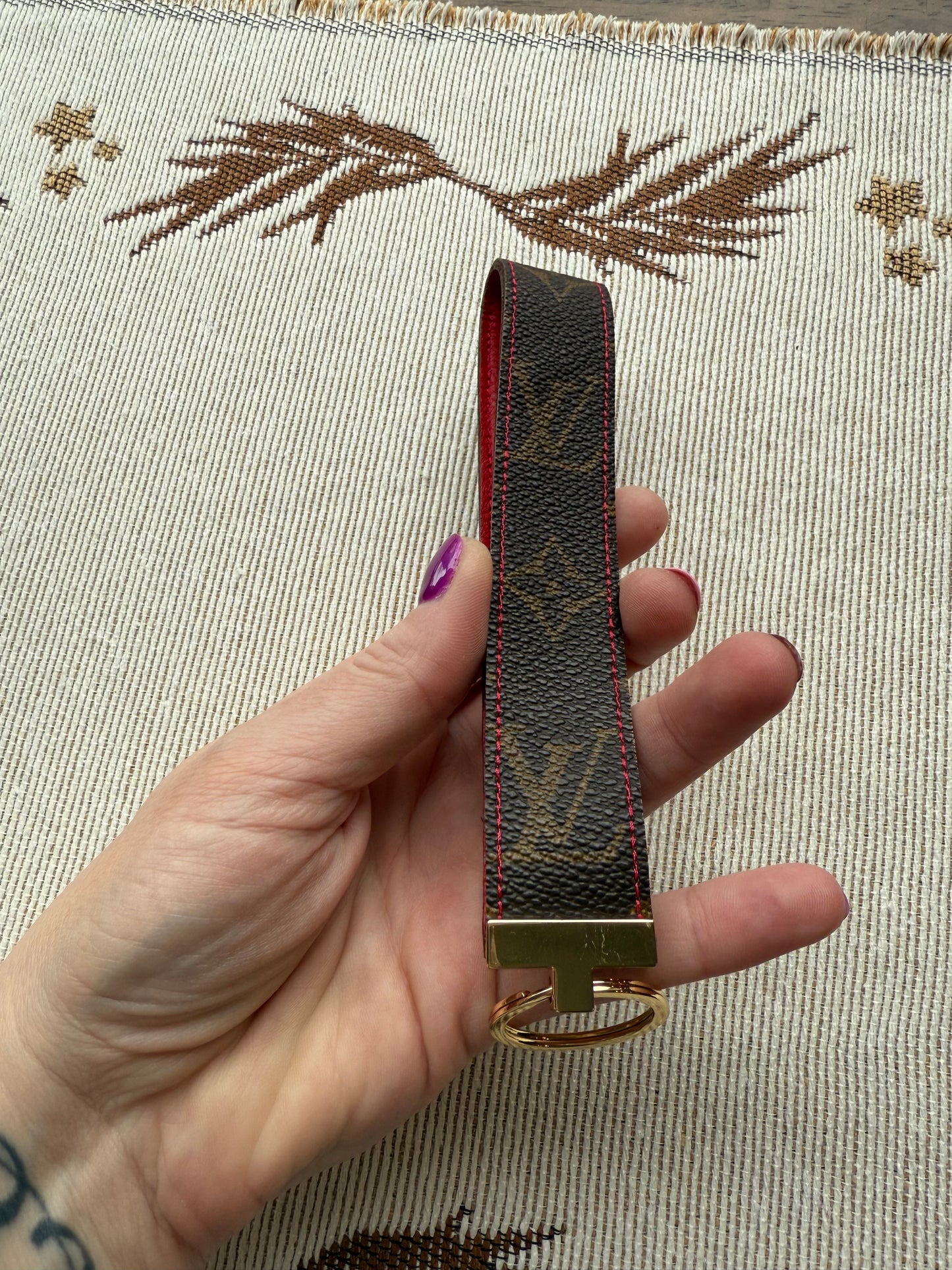 LOGO Mono Wristlet - Red