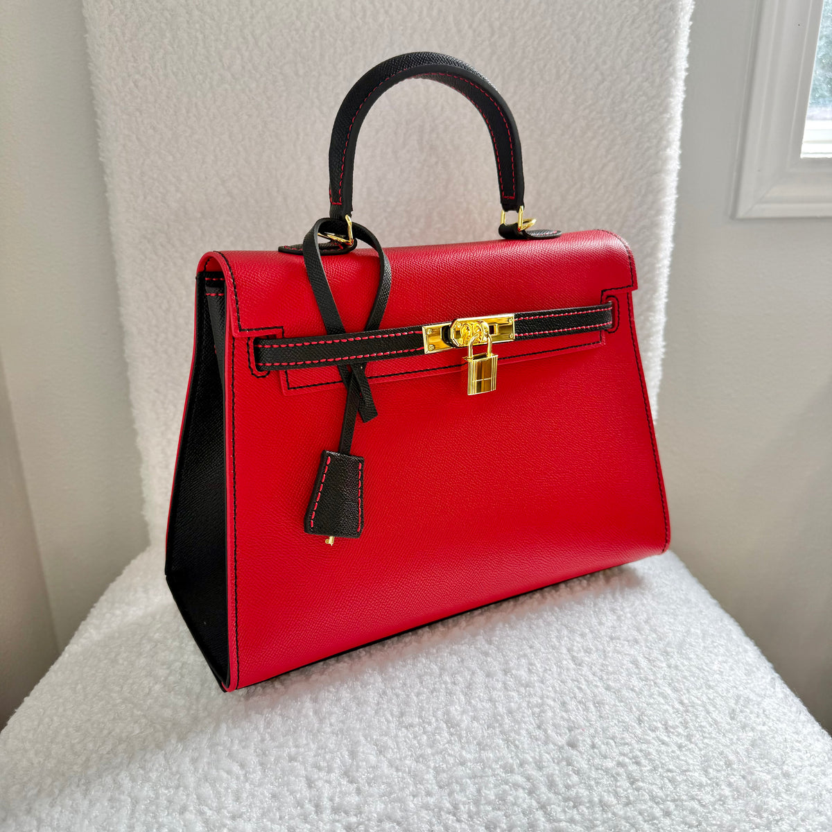 SWELLY 25 || Handcrafted Duo-Tone Luxury Leather Handbag