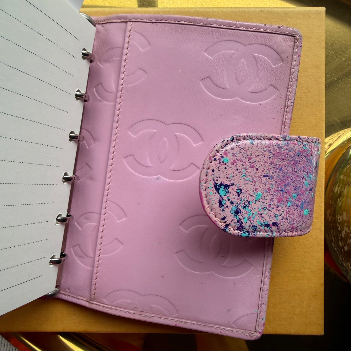 Authentic Preloved Reimagined Vintage 2005 Chanel Quilted Calfskin Cambon Pocket Agenda