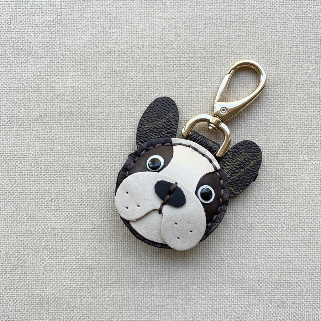 Handmade Boston Terrier Dog Bag Charm