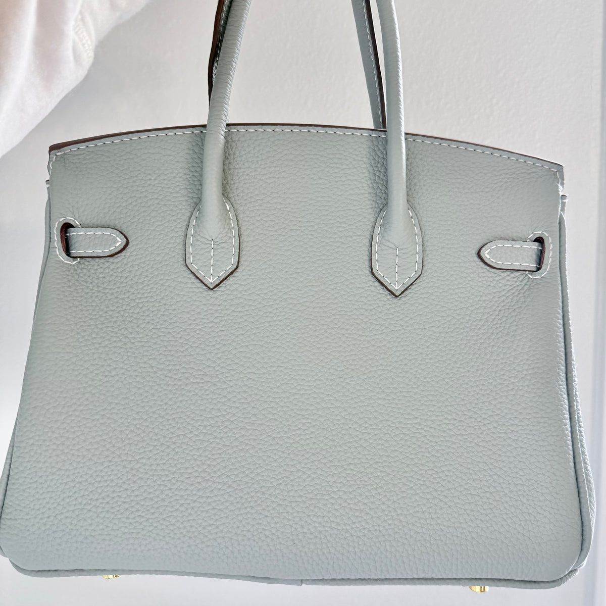 The SWIRKIN 30 || Handmade Upcycled Luxury Handbag Seattle Rain Blue