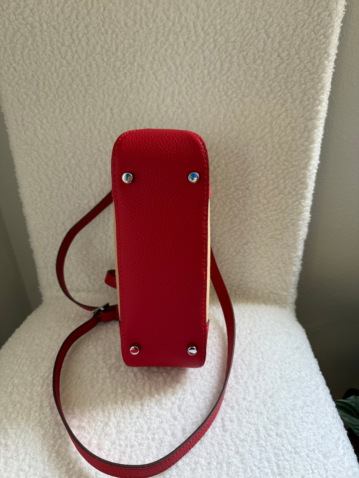 Handmade Upcycled Louboutin Dustbag Two-Way Handbag