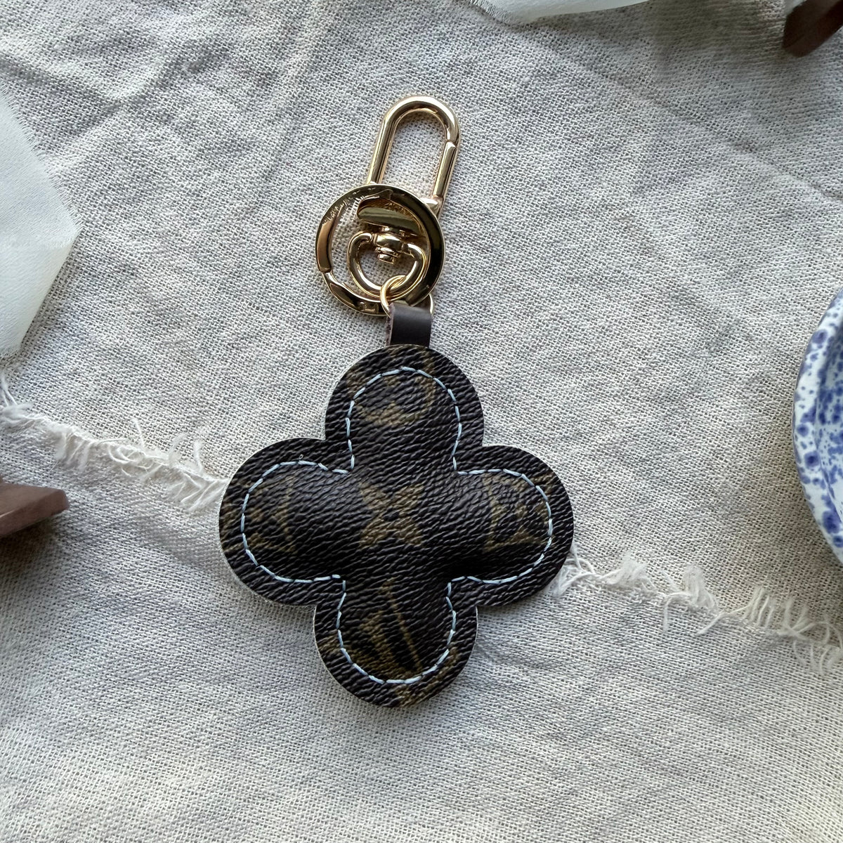 Handmade Flower Doll Bag Charm Light Blue