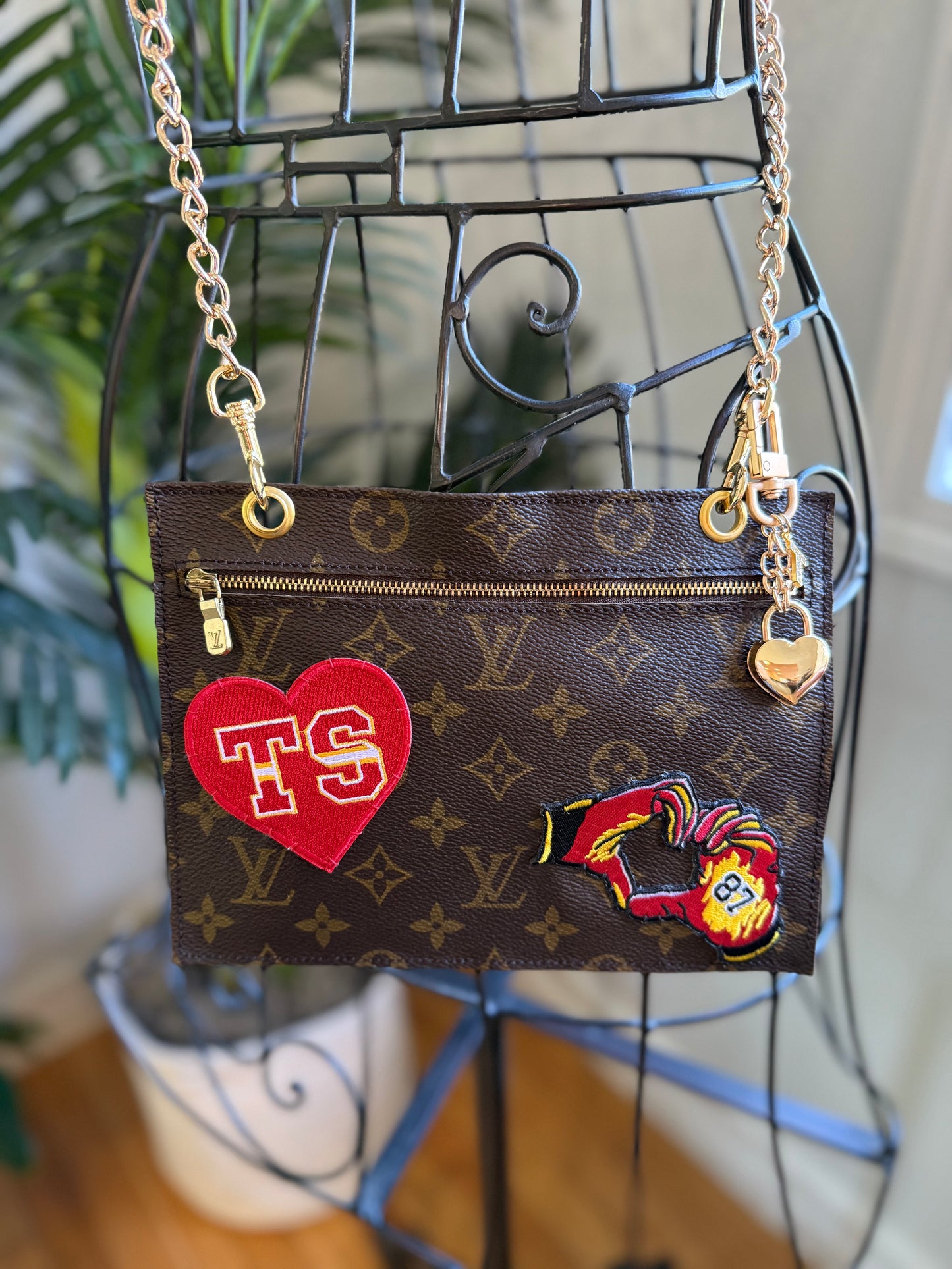 GAME DAY Reimagined Authentic Preloved LV Bucket Pouch with Crossbody Conversion