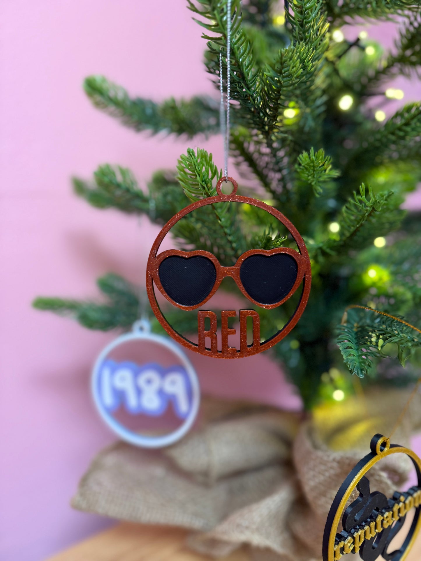 The Blonde Cat Lady Holiday Ornament Set