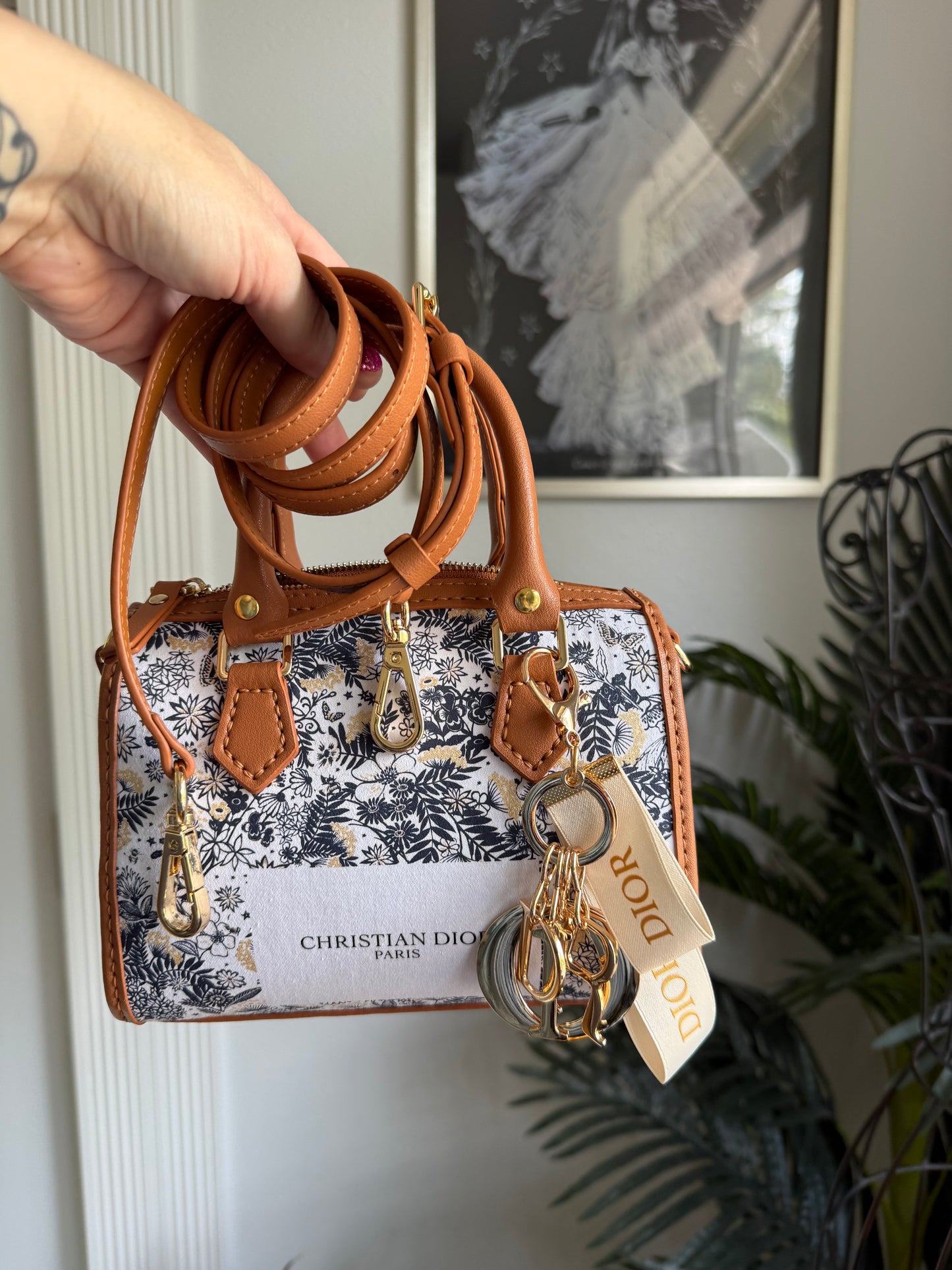 The DEBUT Bag - Navy Floral Dior