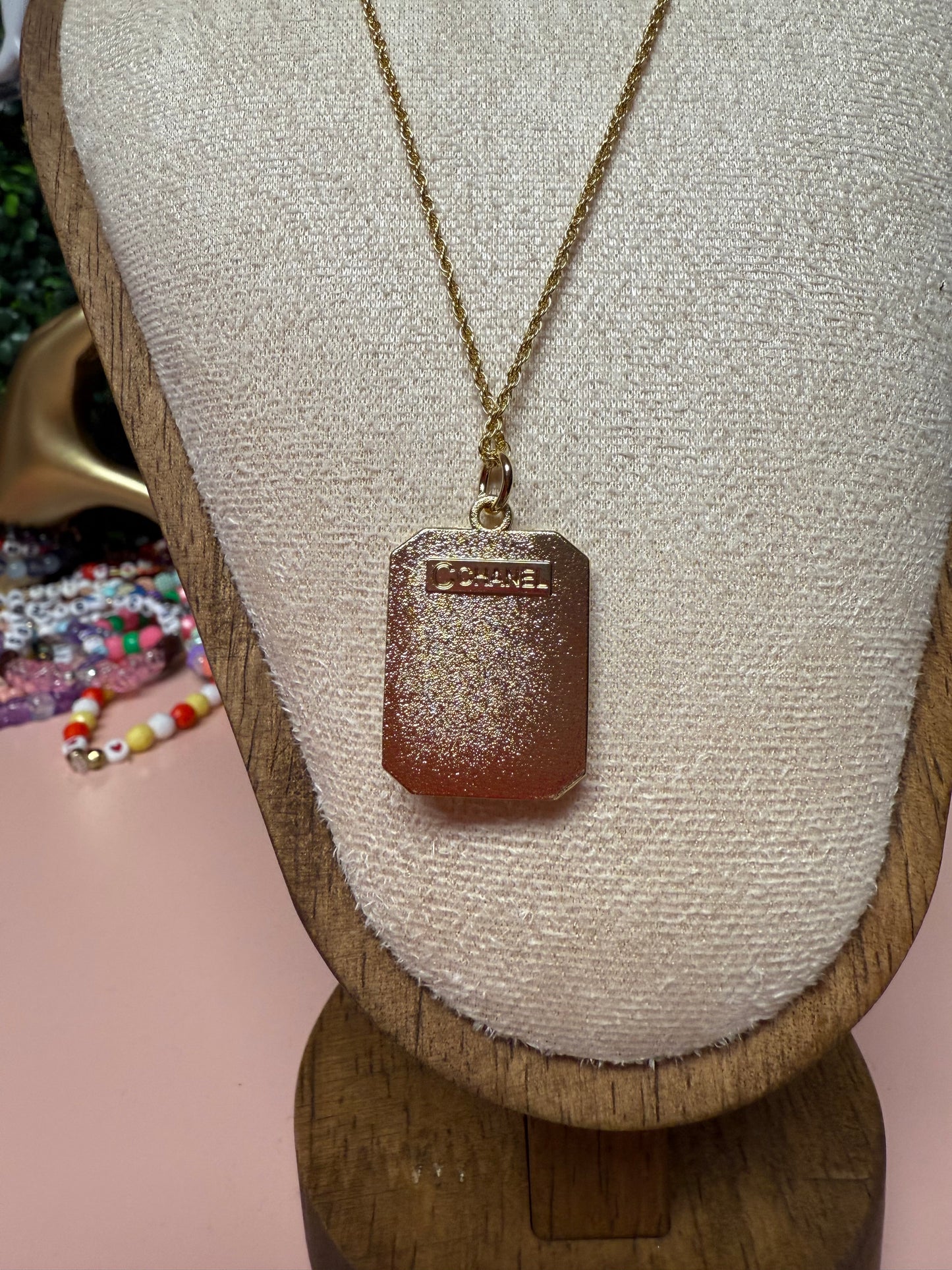 READY FOR IT?! Vintage Upcycled Lux CC Charm Necklace