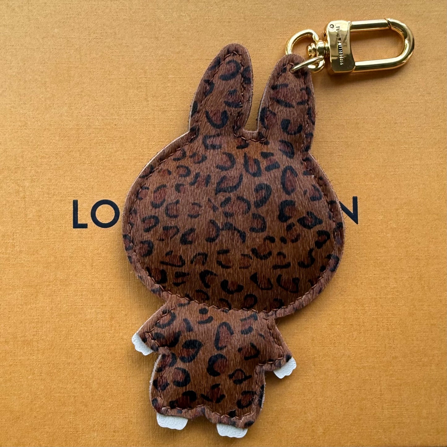 { LALULU } Handmade Animal Print Leather + Mono Bag Charm