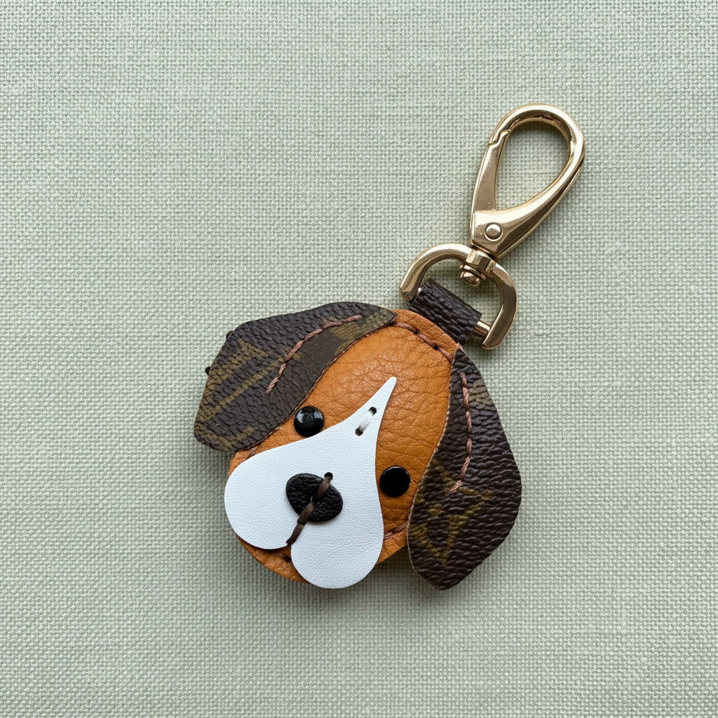 Handmade Beagle Dog Bag Charm