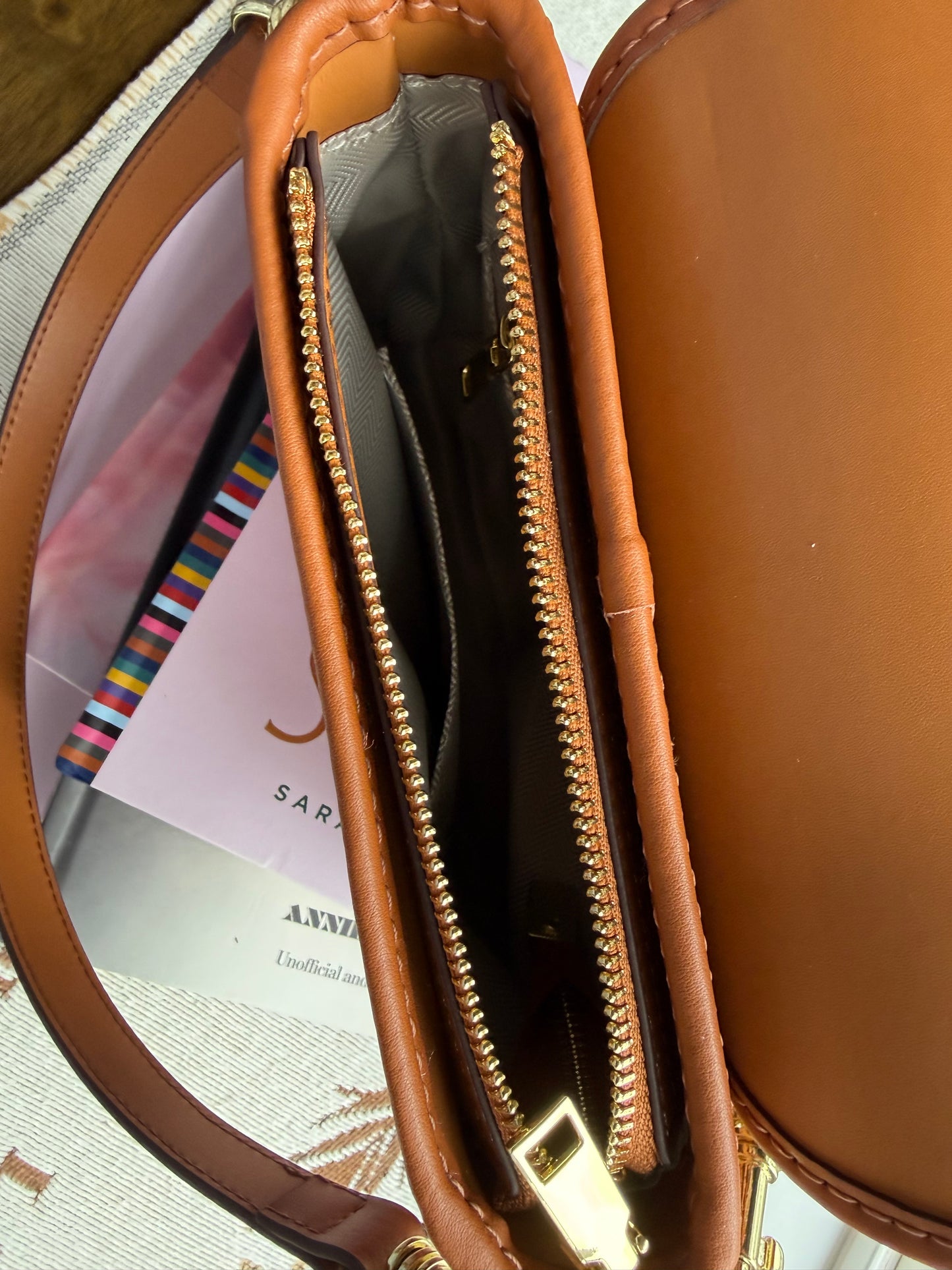 { AUGUSTINE } Handmade Saddle Bag - Red Neverfull Reimagined