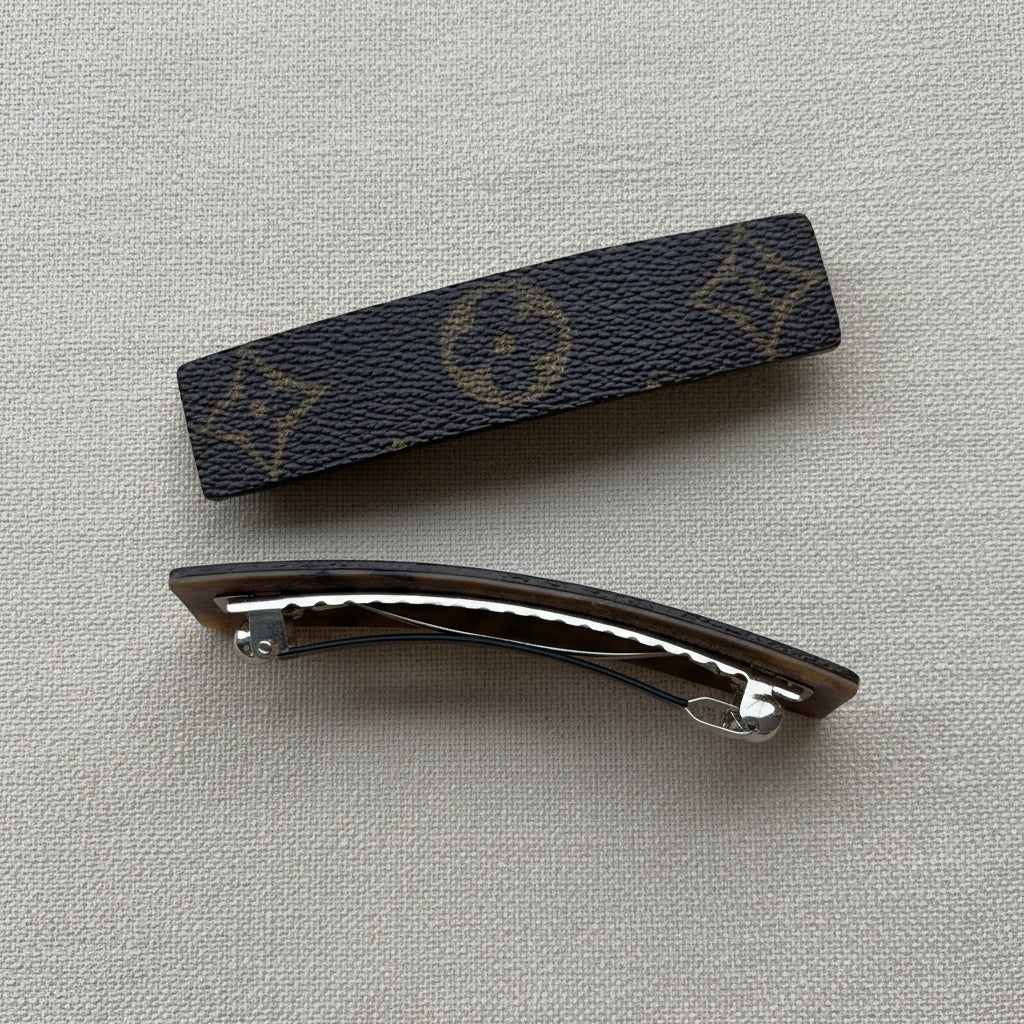 Handmade Upcycled Luxury Hair Barrette *Various Colors*