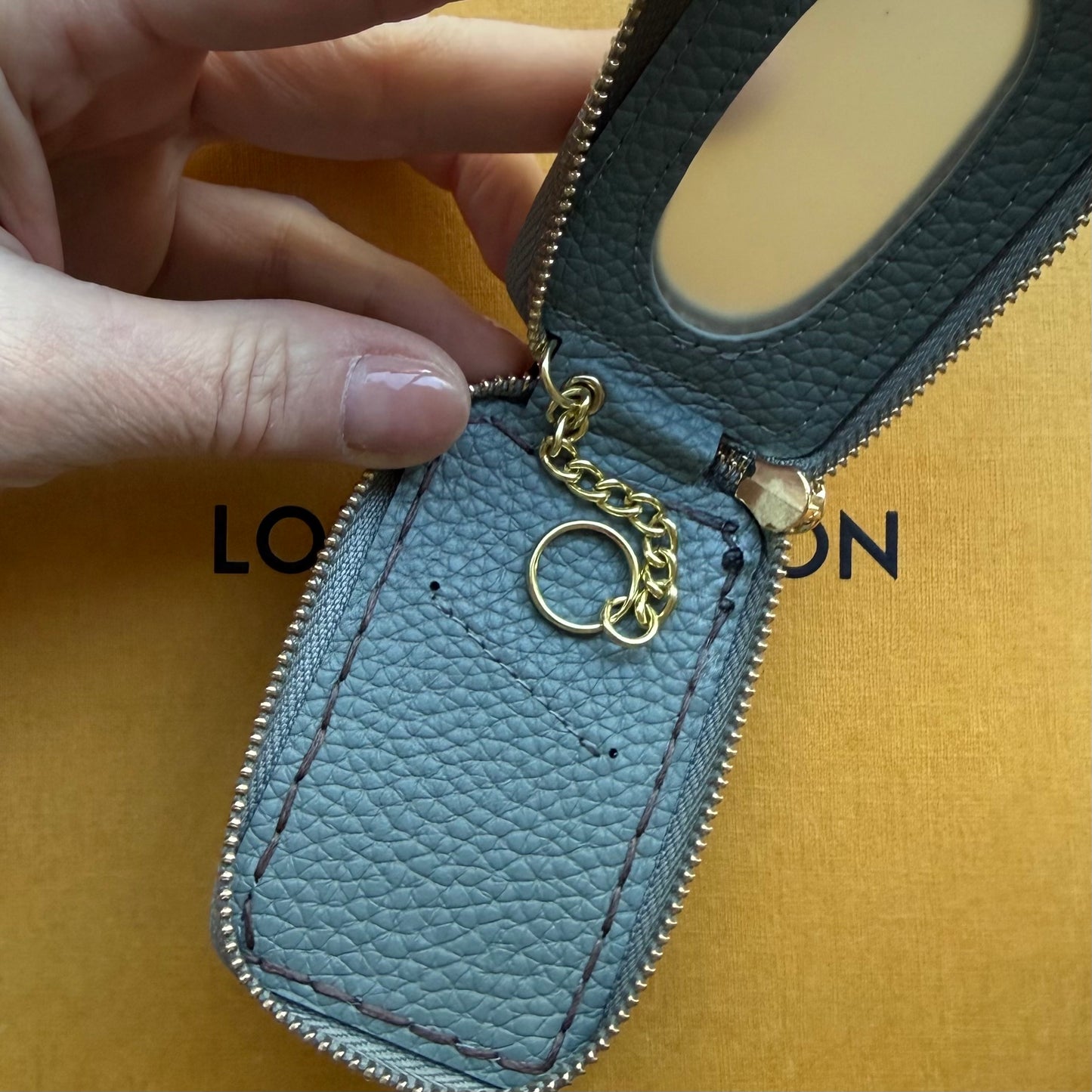 Light Blue Car Key Fob Cover