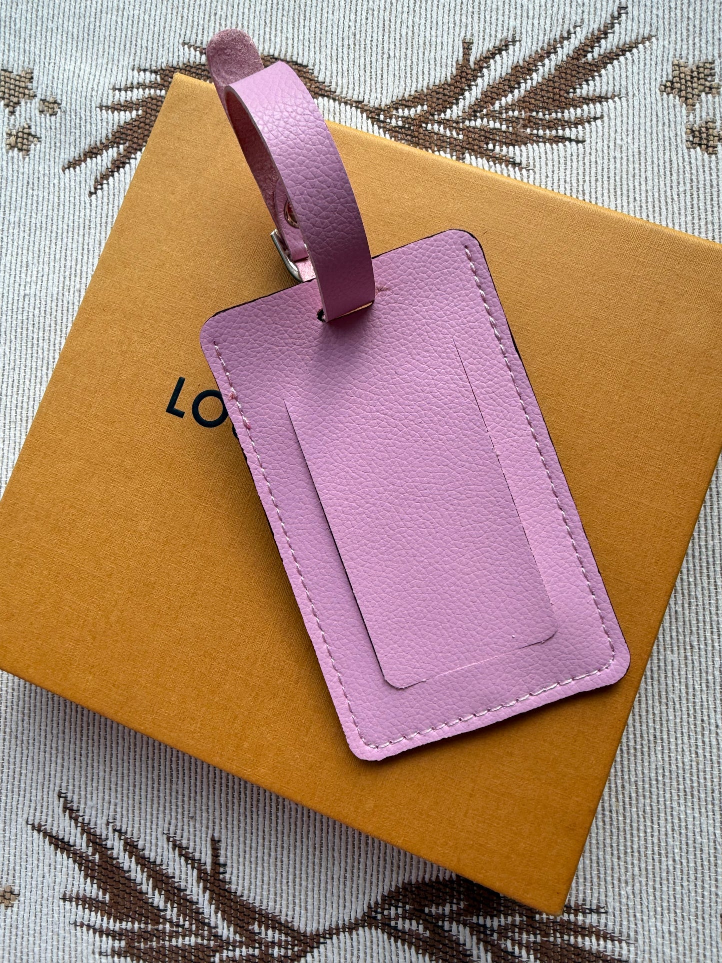 BOLTER Pink + Mono Travel Tag {rectangle}