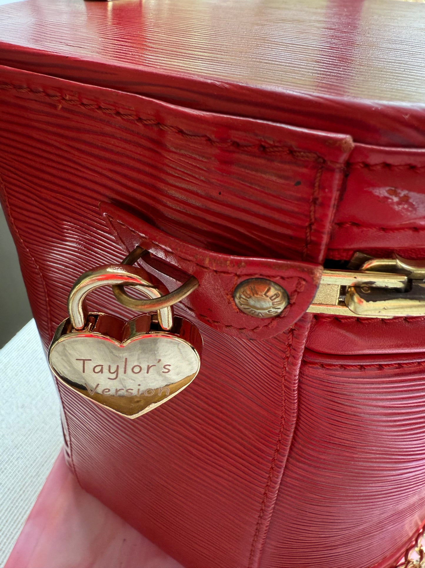 THE VAULT TRACKS Preloved Vintage LV Cannes Bag in Red Epi