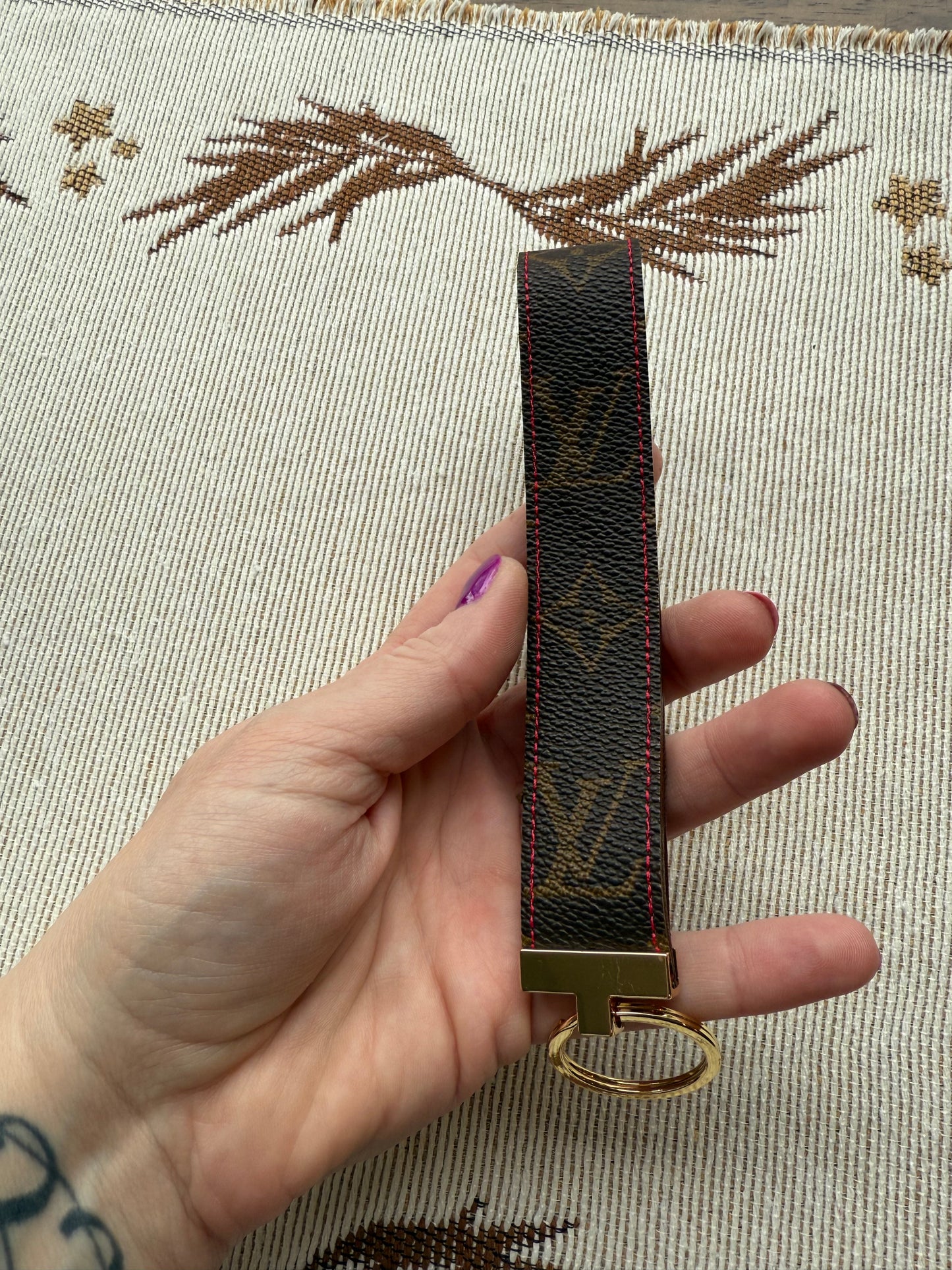 LOGO Mono Wristlet - Red
