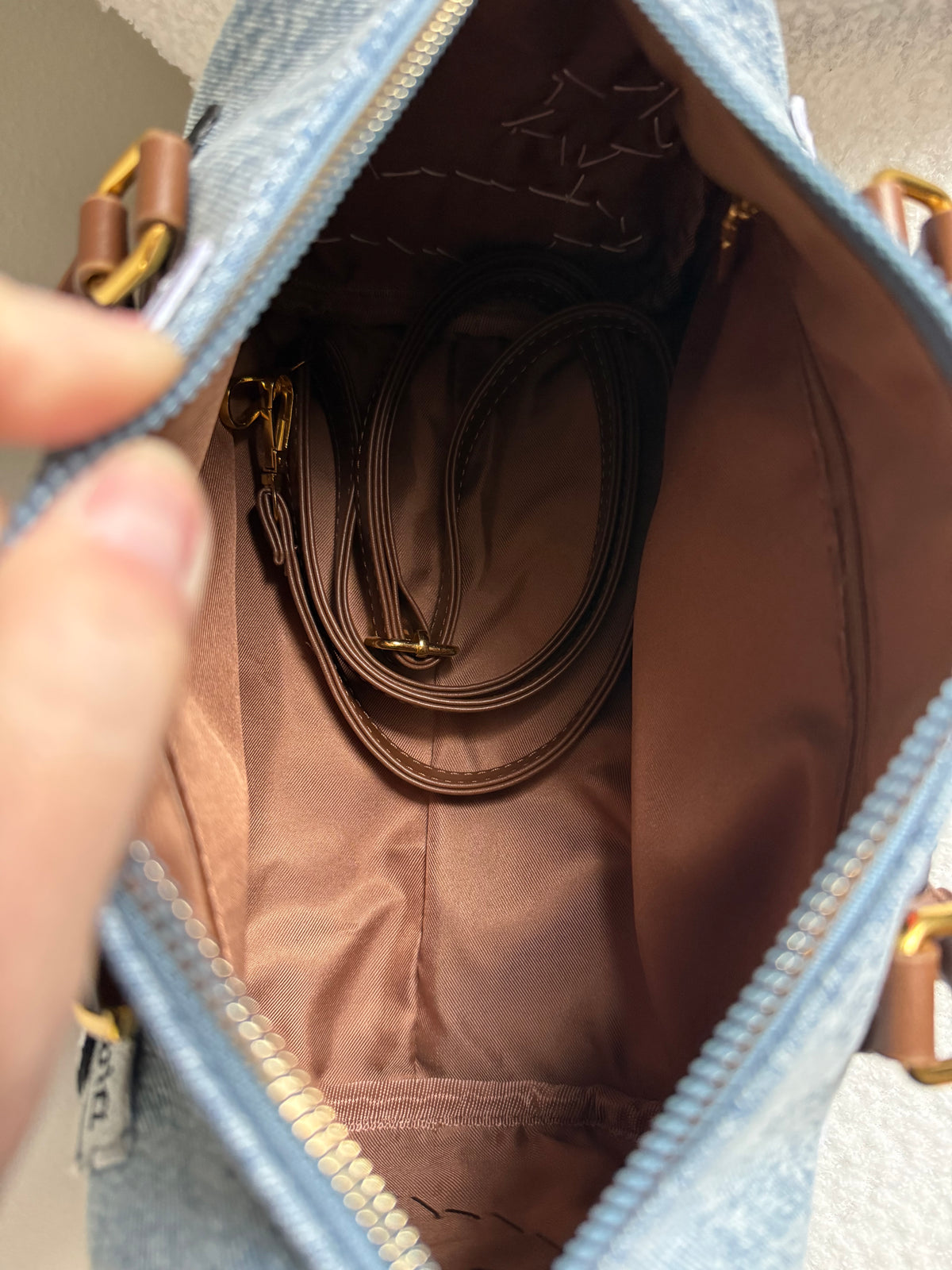 BLUE Boston 25 || Up-Cycled Artisan Denim Handbag No. 2