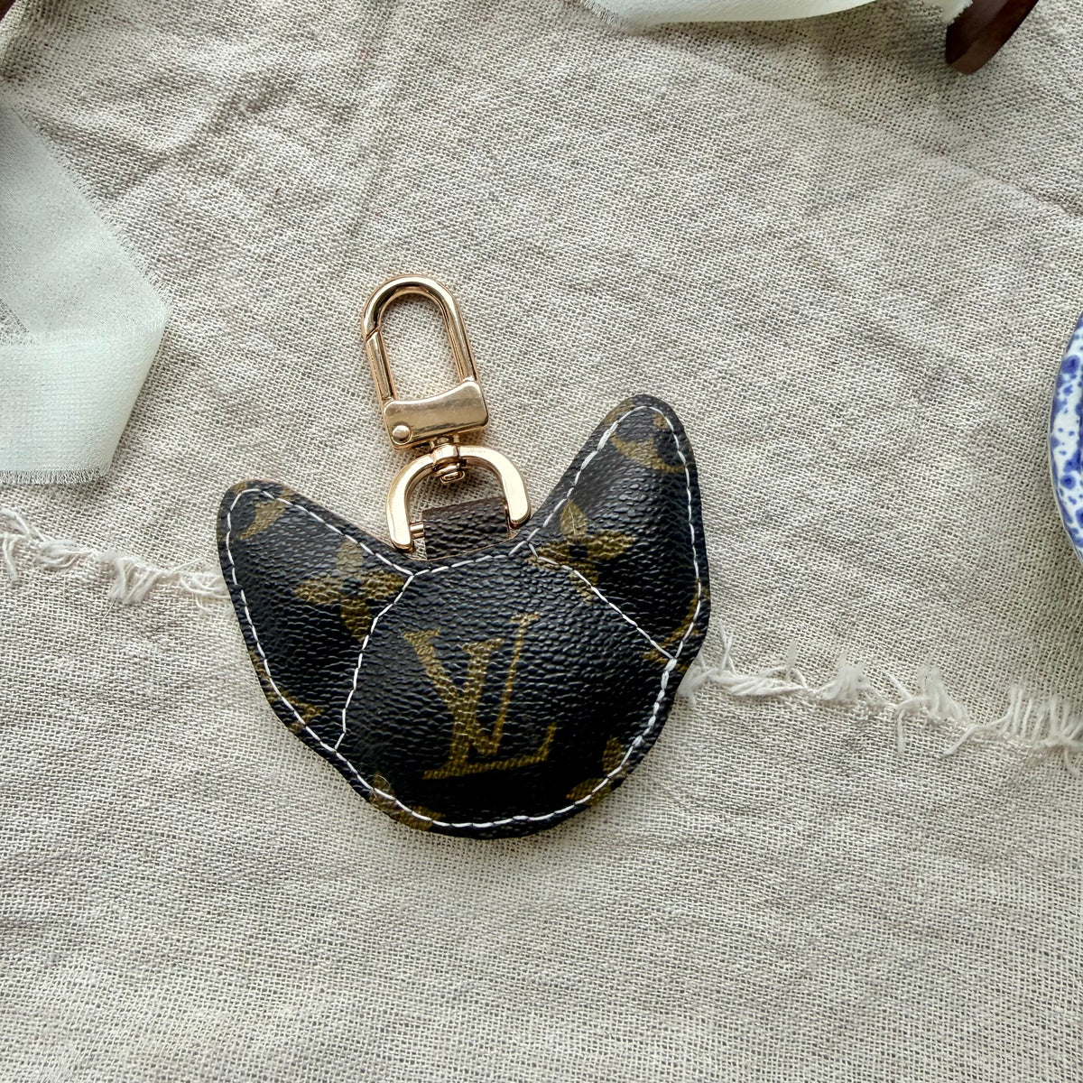 Handmade Devon Rex Cat Bag Charm