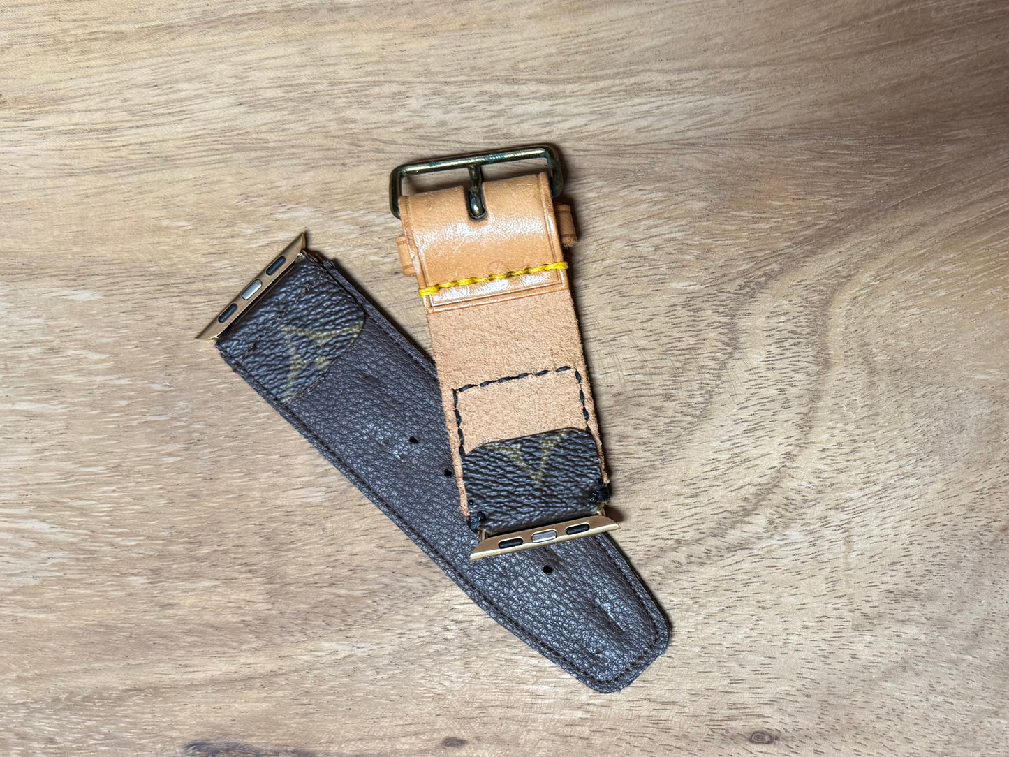Handmade Mono + Leather Smart Watch Band