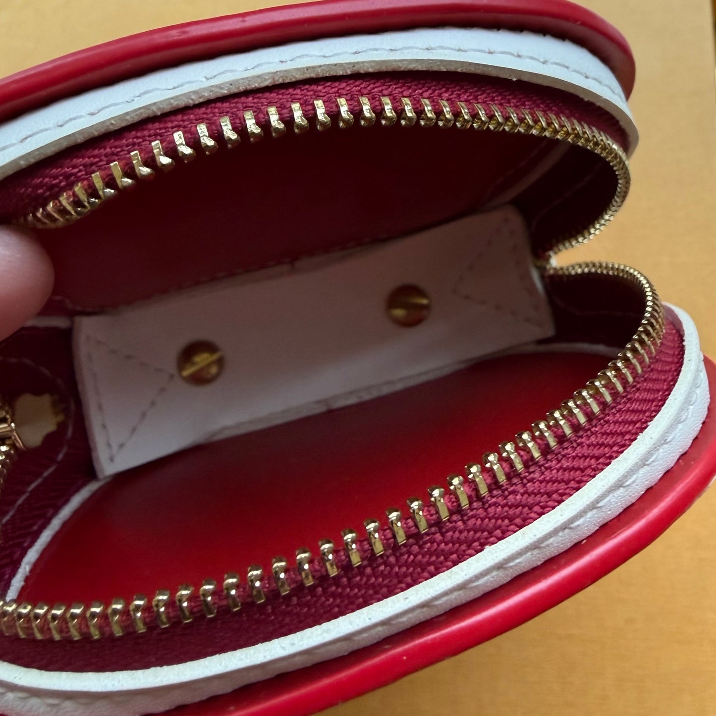 { MEOW } Handmade Leather + DA Canvas Zippy Bag Charm (Pink)