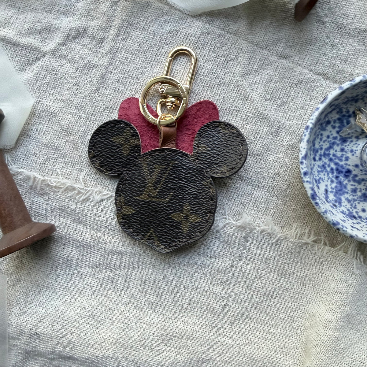 Handmade Miss Mouse LV Bag Charm
