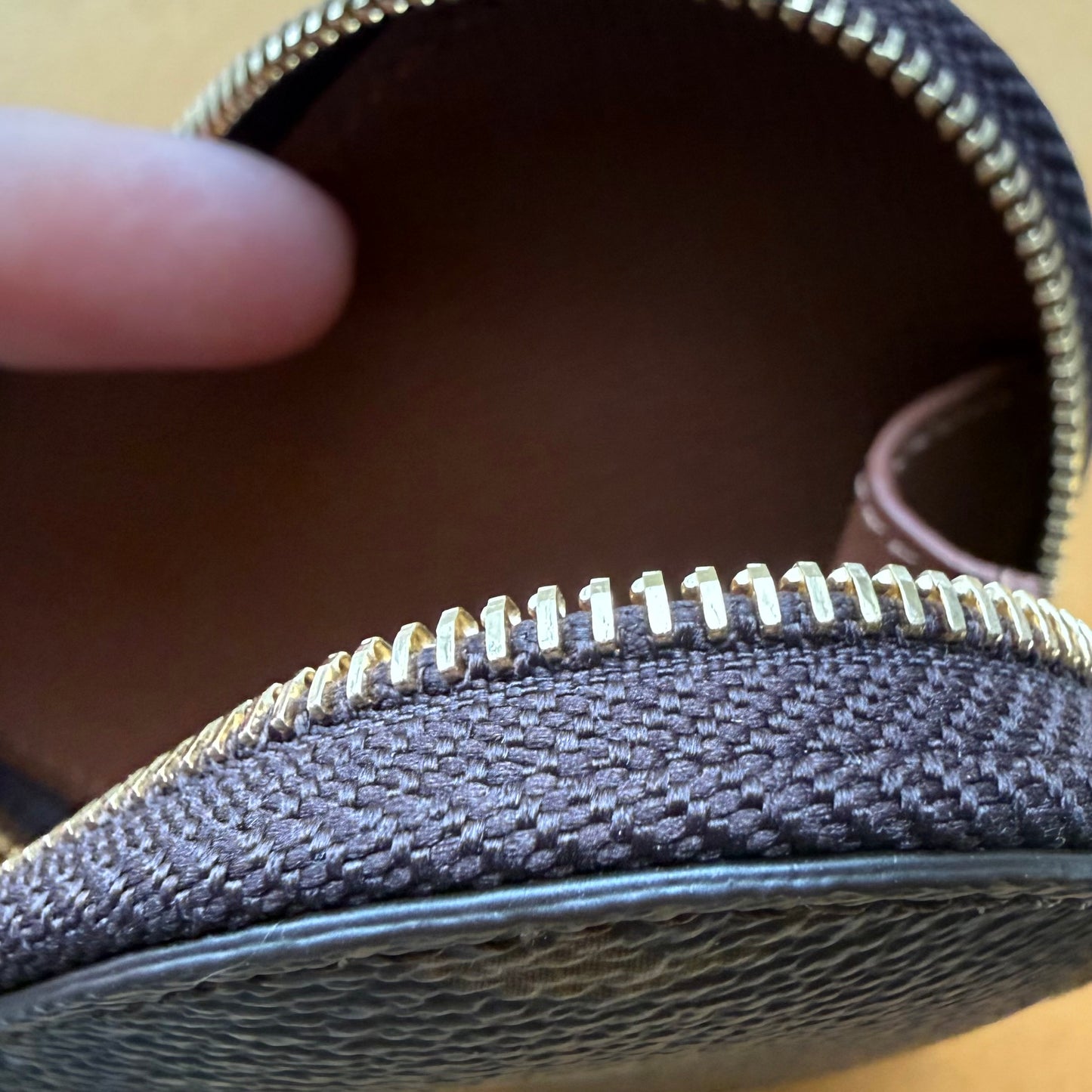 The KARMA Zippy Bag|| Handmade Upcycled Luxury Mono Heart Zippy