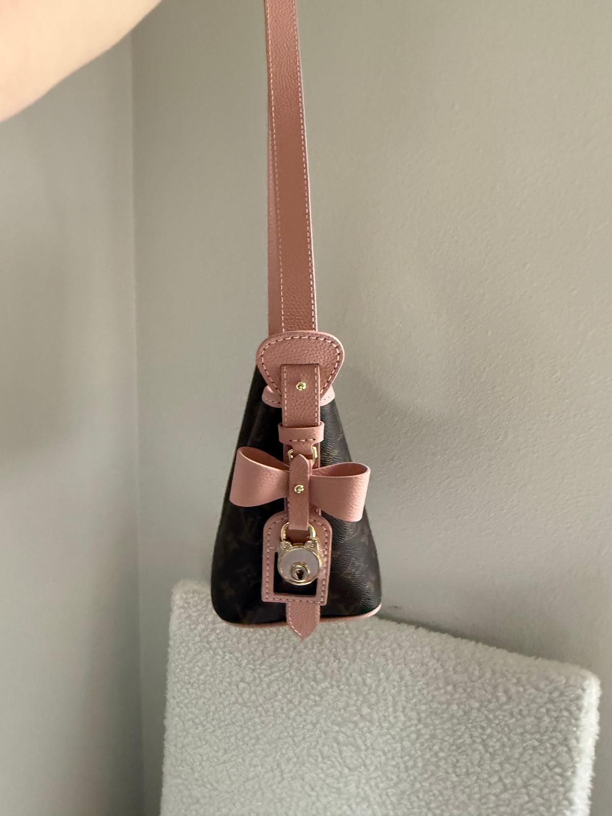 Handmade Upcycled Mono Bow Handbag *Preorder