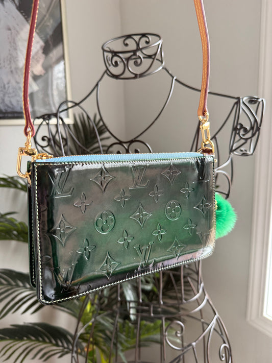 Authentic Preloved Reimagined Emerald Redye Vintage LV Lexington Handbag