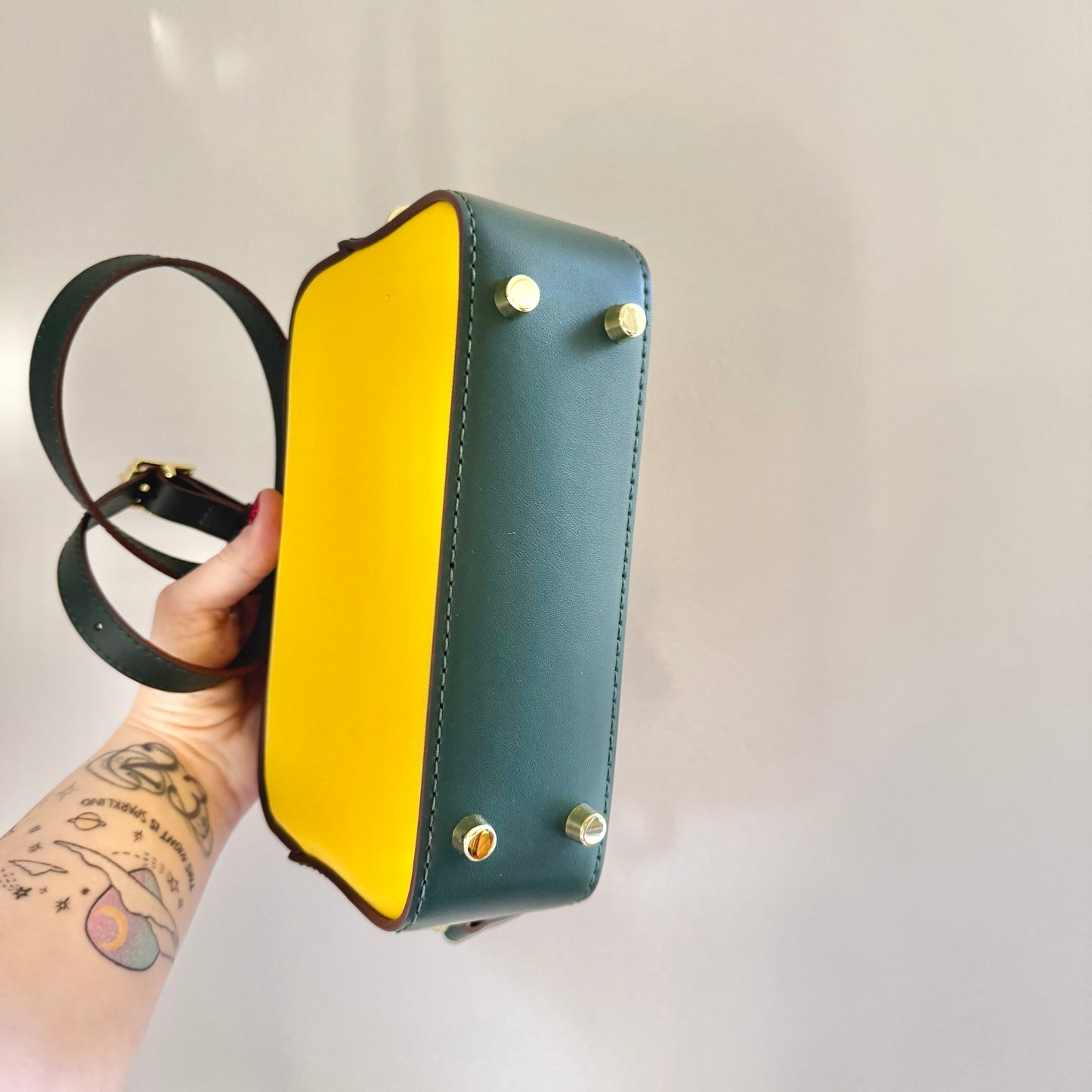 SOLD * The AMERICANA Crossbody || Handmade Upcycled Luxury Green Bag