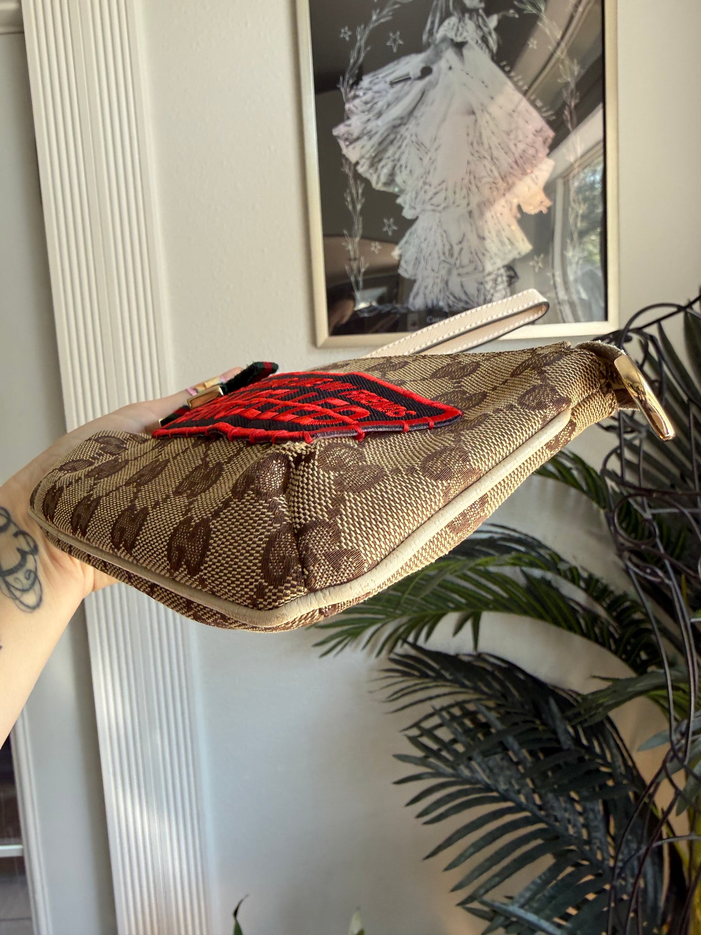 Authentic Preloved Reimagined Gucci Wristlet