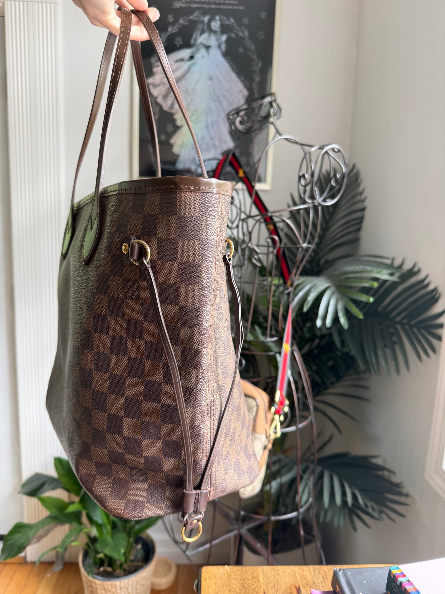 Preloved Authentic Restored LV DE Neverfull MM
