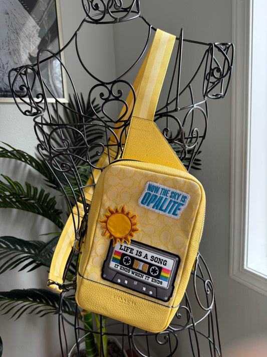 Preloved Reimagined Yellow Coach Sling Bag