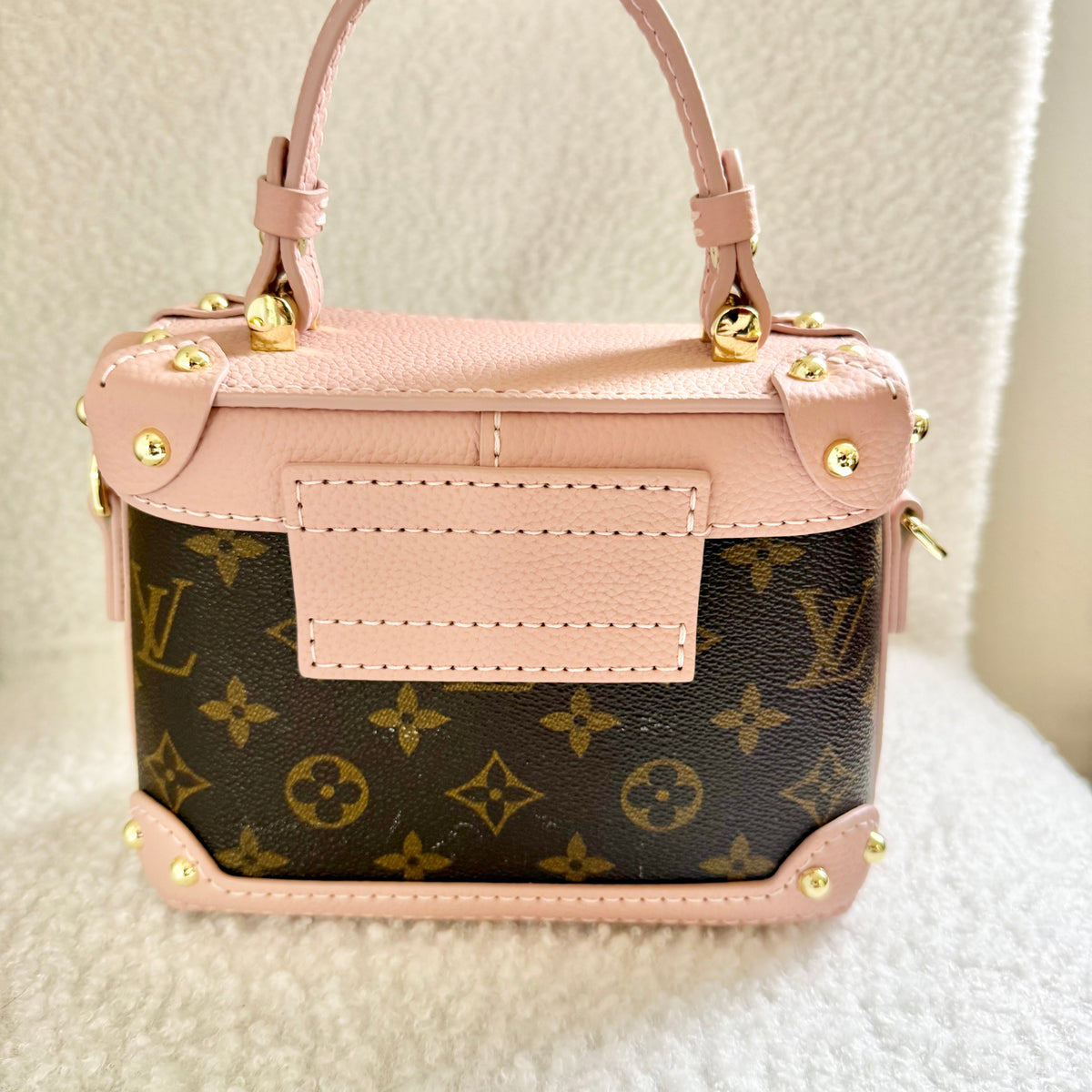 The IVY Lock Bag || Handmade Upcycled Pink Soft Trunk Luxury Handbag *Preorder