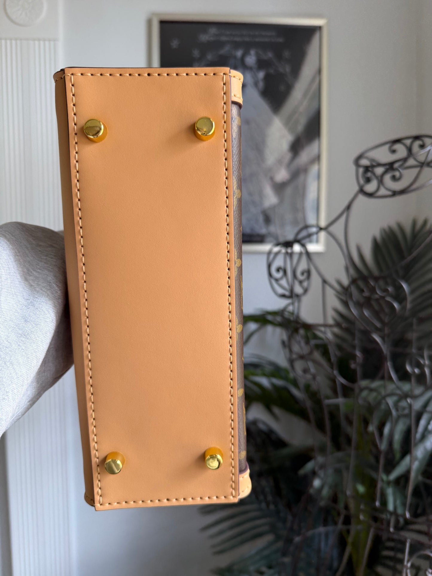 {SWELLY} Handmade Vachetta Leather + Mono Handbag *Preorder*