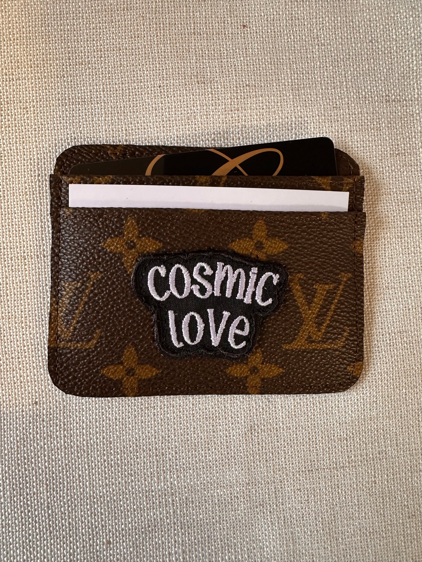 COSMIC Upcycled LV Mono Card Wallet