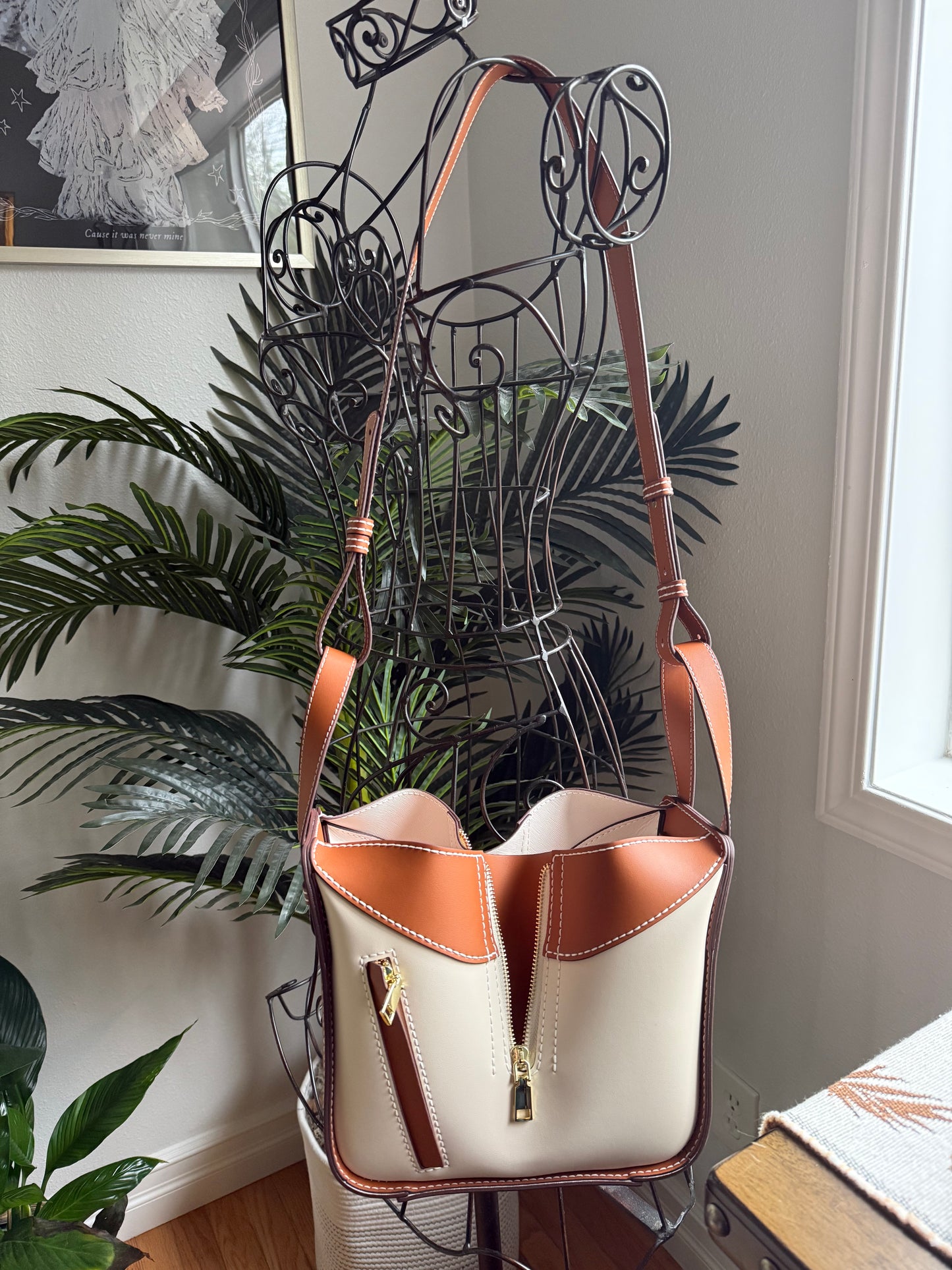 Handmade Leather Hammock Bag