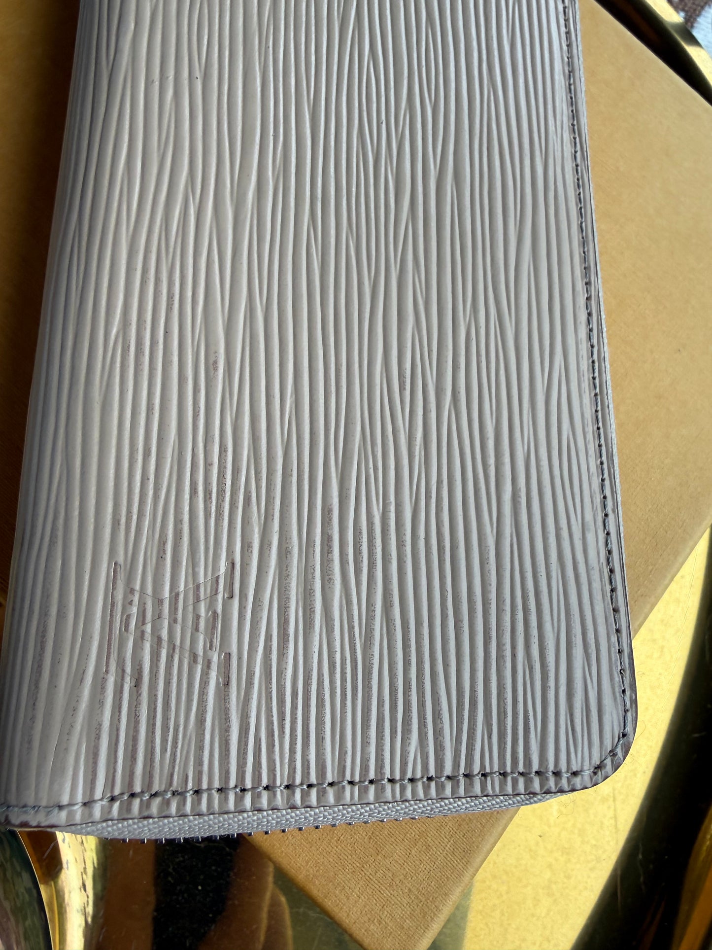 Authentic Preloved LV Clemence Long Wallet in Dune Epi Leather