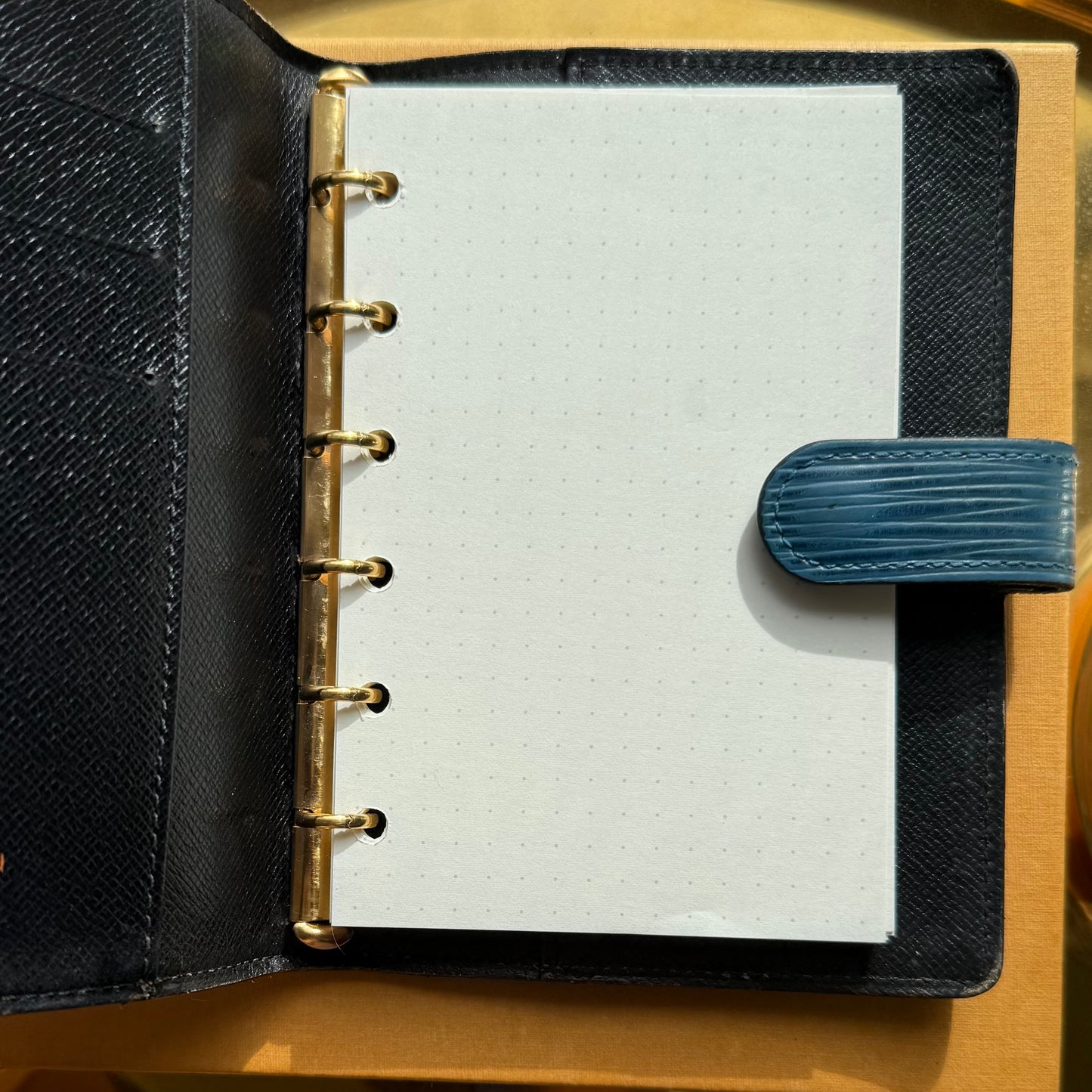 Authentic Preloved Vintage LV Agenda PM in Blue Epi Leather