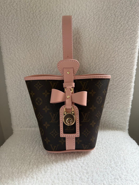 Handmade Upcycled Mono Bow Handbag *Preorder