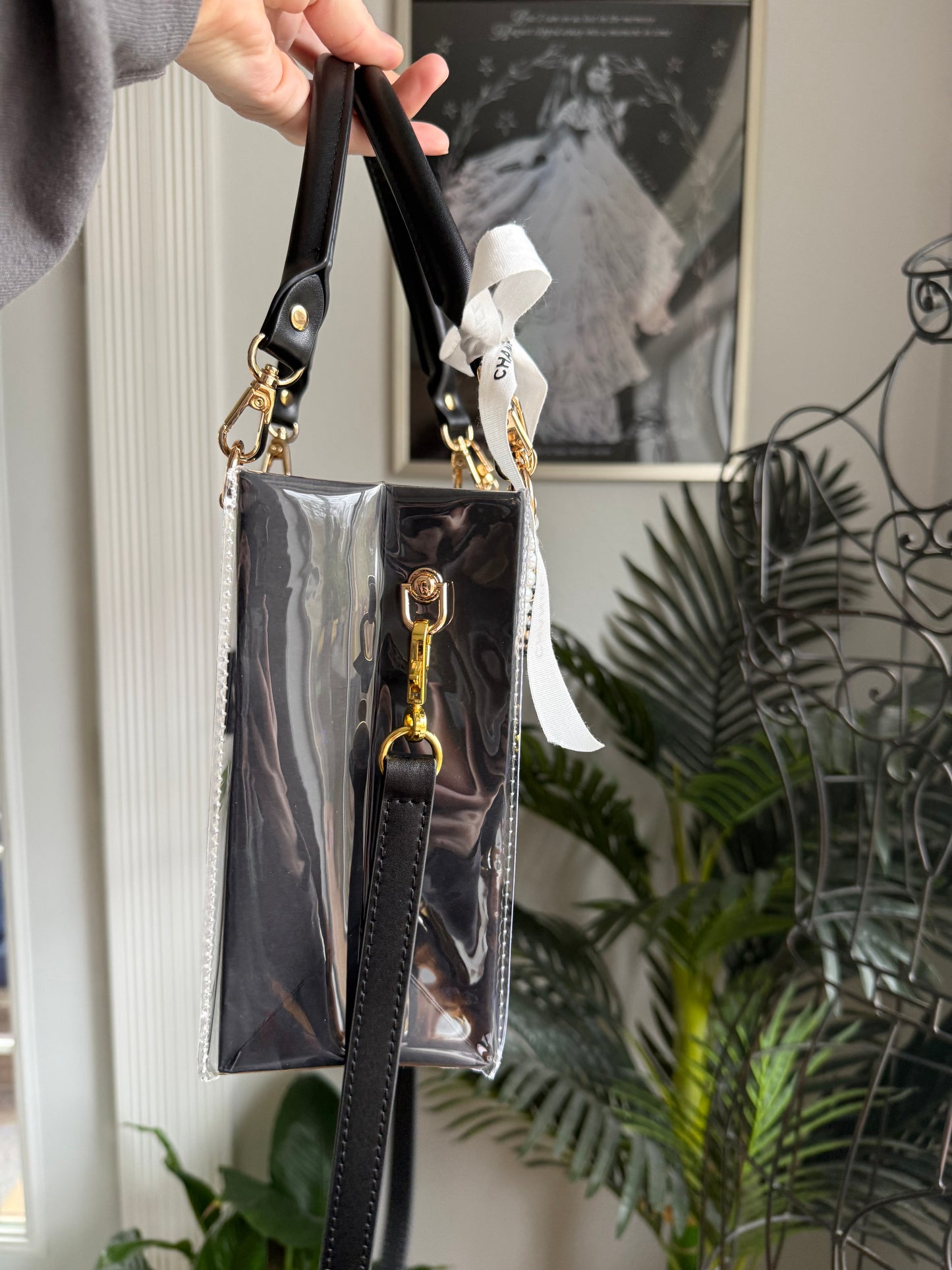 Upcycled CC Camelia Gift Tote Bag