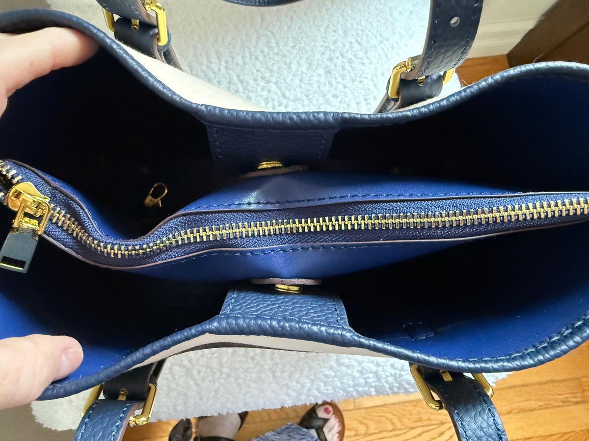 The SELENA Tote || Handmade Upcycled Luxury Authentic Dusty Bag