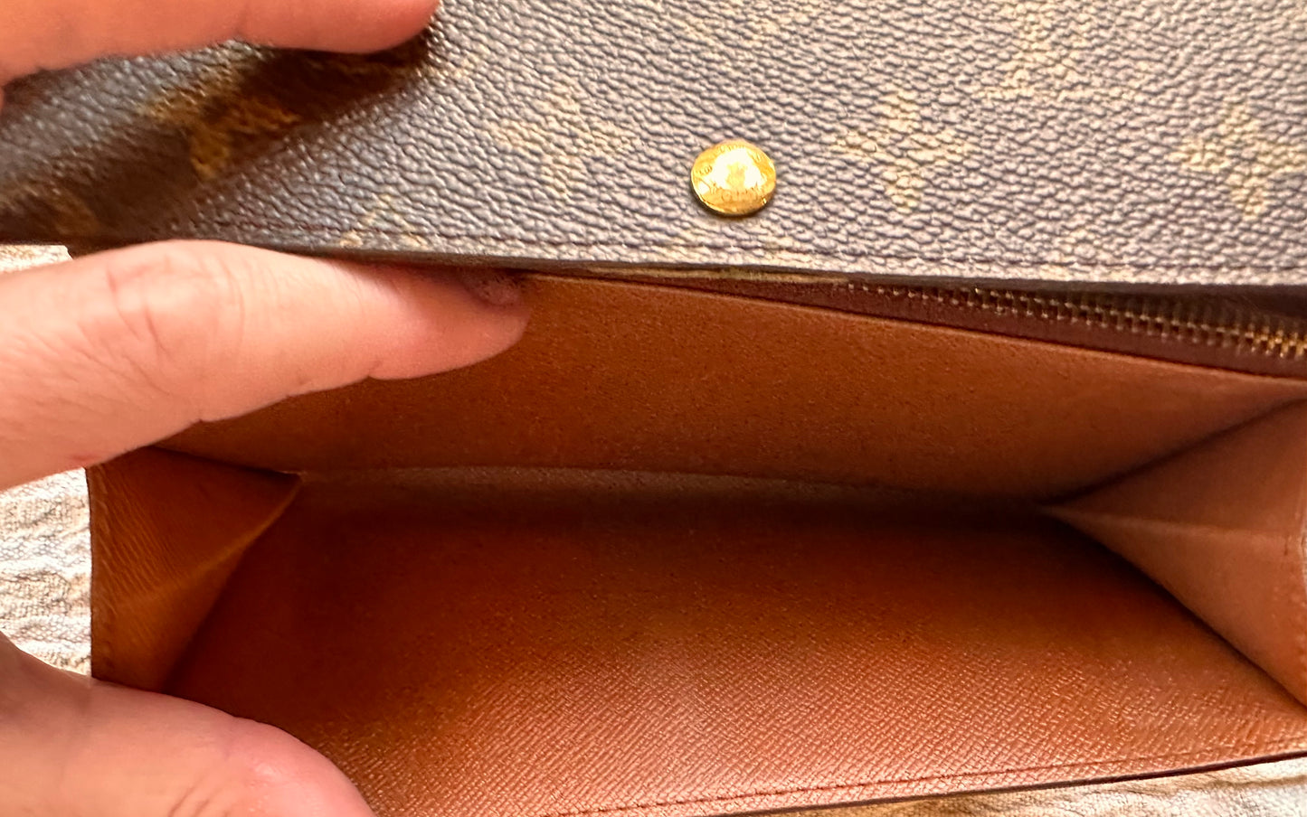 Authentic Vintage LV Mono Sarah Wallet