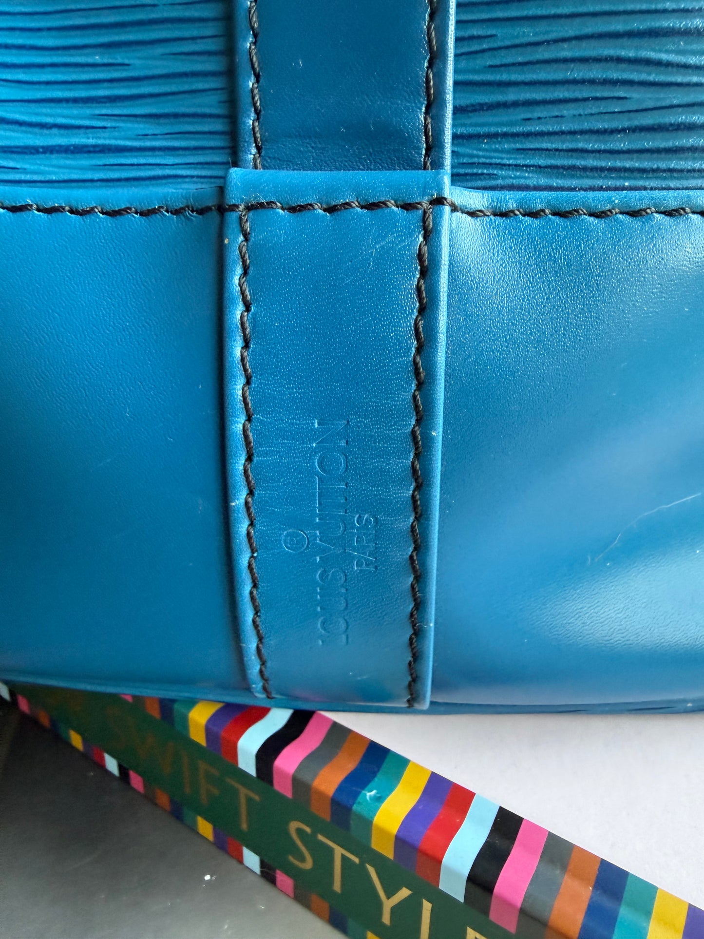 Authentic Preloved Randonnee Backpack in Blue Epi Leather *Sold