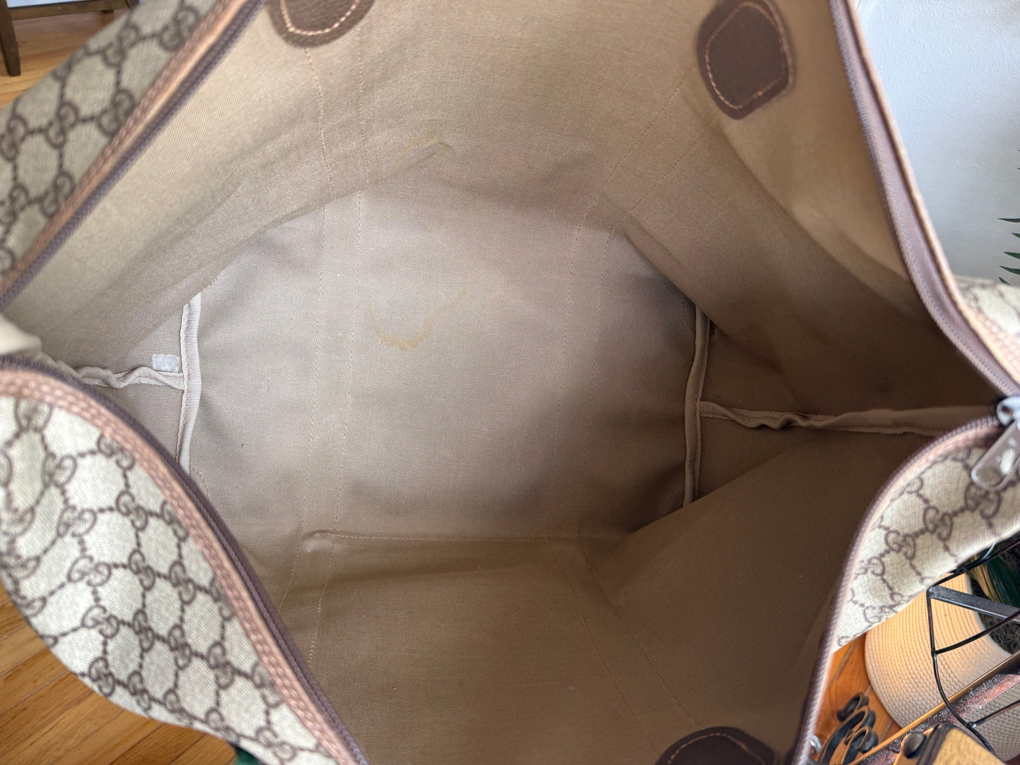 SOLD * Authentic Preloved Vintage Canvas Weekender Bag