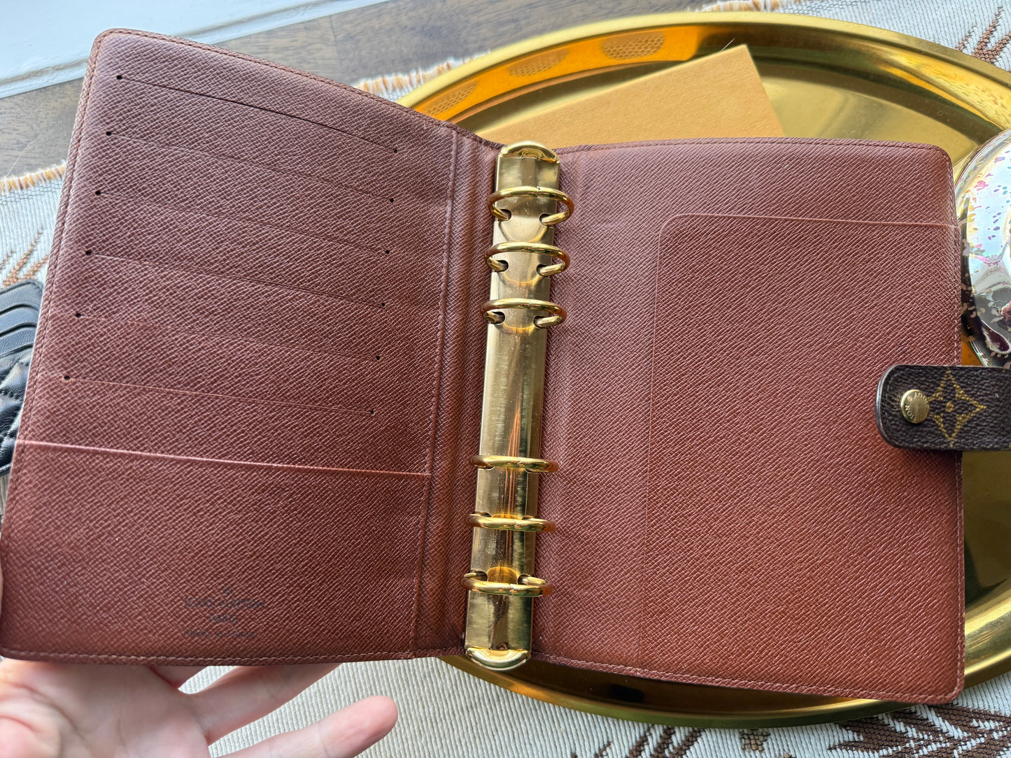 Authentic Preloved 2002 LV Agenda MM in Mono - Complete Set