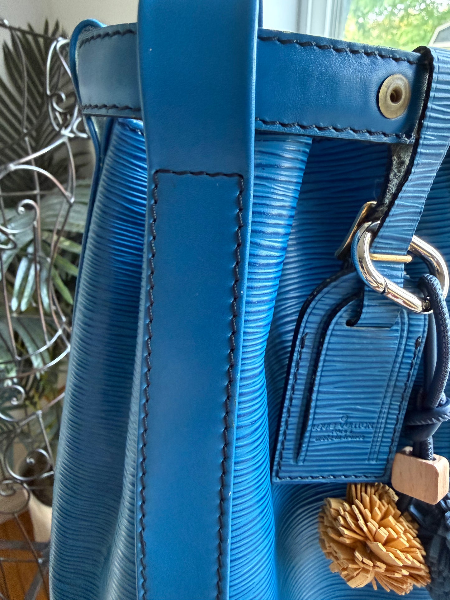 Authentic Preloved Randonnee Backpack in Blue Epi Leather *Sold